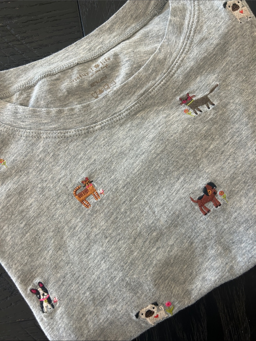 Woman’s Natural Life Cotton Crop Tee Size Large